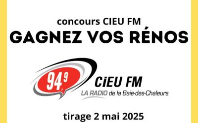 Matériaux Jacques, partenaire du concours de CIEU FM
