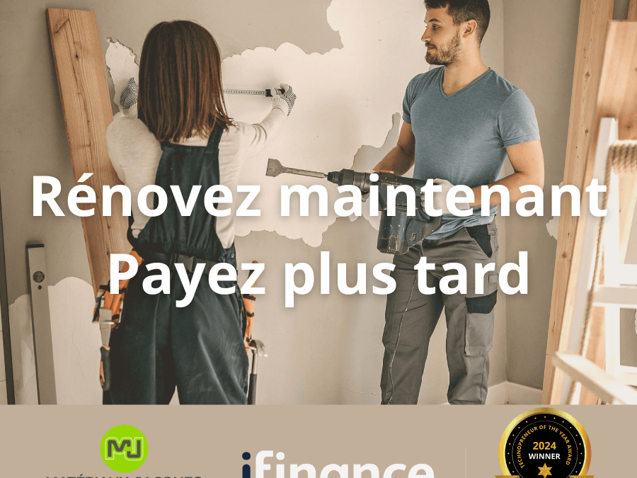 NOUVEAU: financement disponible !